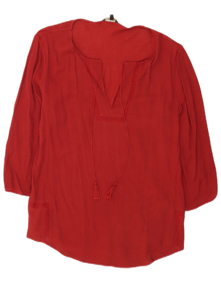 Женская туника Massimo Dutti с рукавом 3/4 UK 14, средний бордовый вискоза