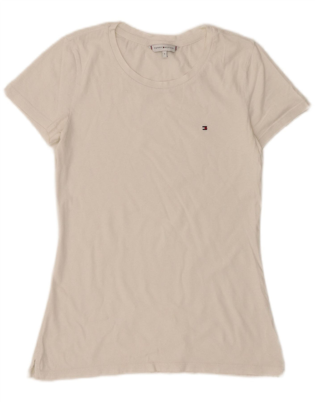 Женская футболка Tommy Hilfiger Top UK 8, маленькая, белая