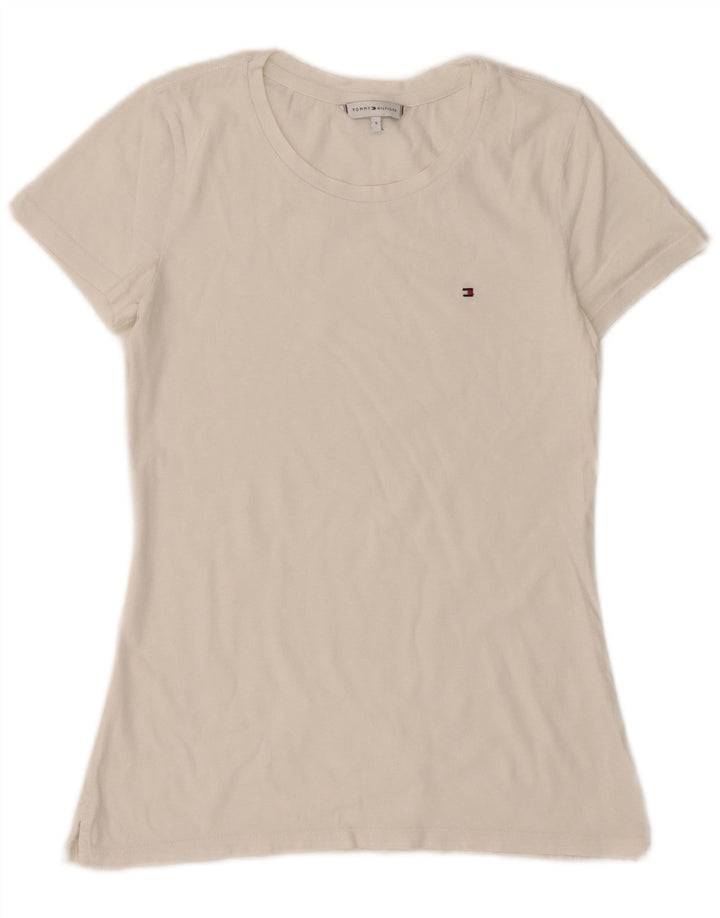 Женская футболка Tommy Hilfiger Top UK 8, маленькая, белая