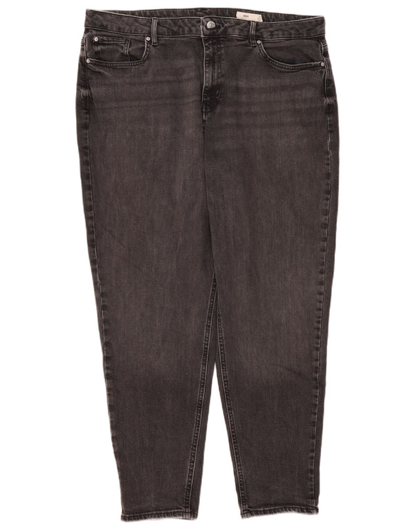 Женские зауженные джинсы Marks & Spencer, Великобритания 20 2XL W40 L29, черный хлопок
