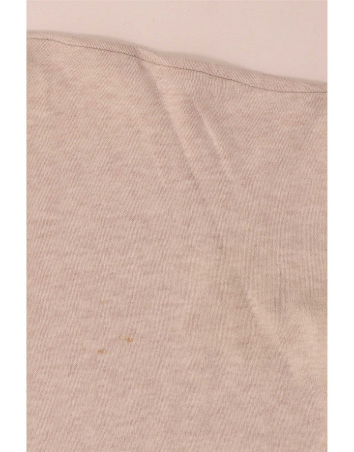 Женский свободный джемпер с вырезом «лодочка» Zara UK 14, средний бежевый