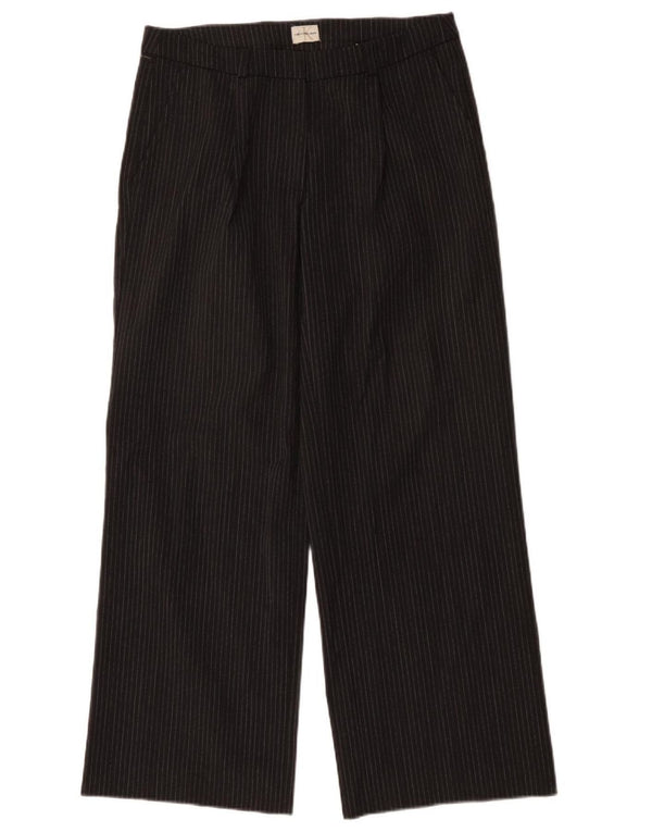 CALVIN KLEIN Женские прямые брюки чинос W30 L31 серые в полоску из полиэстера