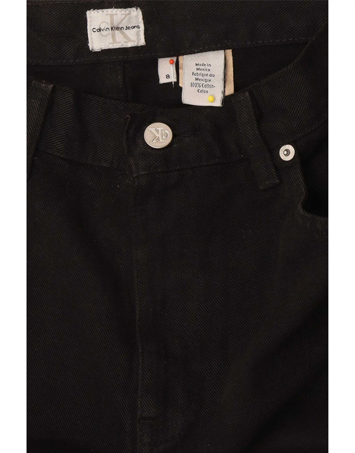 Женские прямые джинсы Calvin Klein US 8 Medium W30 L29, черный хлопок