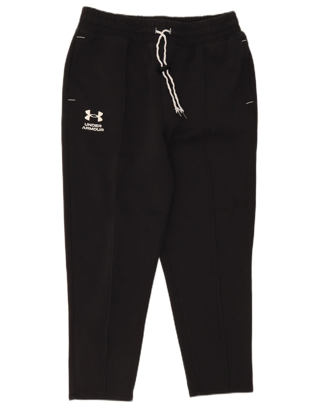 Мужские укороченные спортивные брюки Under Armour из хлопка среднего размера, черные