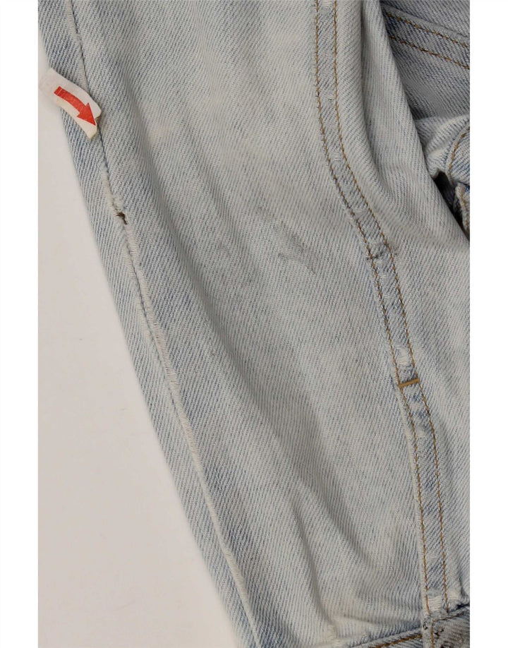 Женская джинсовая куртка Topshop UK 10, маленькая, синяя, хлопок