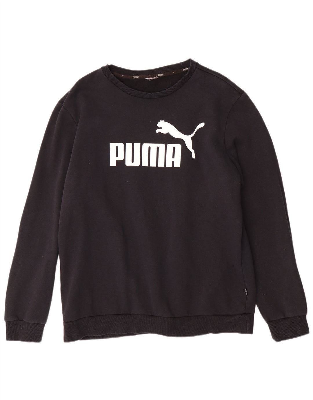 Мужской свитшот с рисунком Puma, большой черный