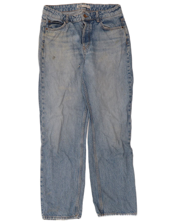 Женские прямые джинсы Zara EU 38, маленькие W28 L28, синие