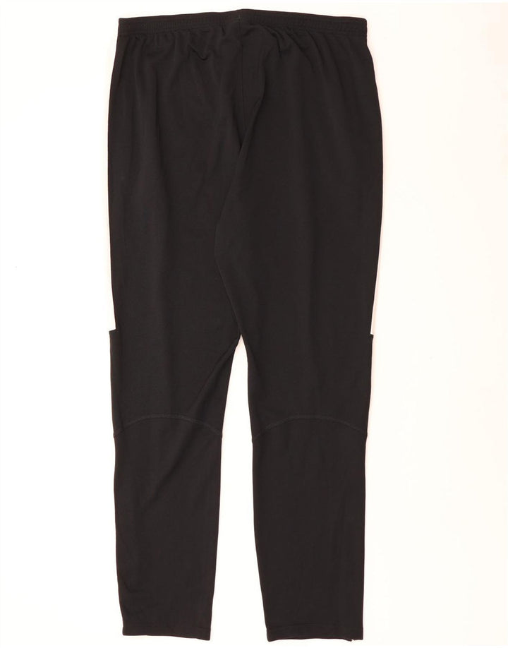 Мужские спортивные брюки NIKE Dri Fit 2XL, черные полиэстер с цветными блоками