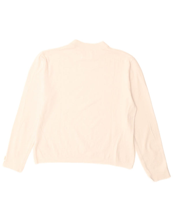 Джемпер с круглым вырезом Zara для девочек, 13–14 лет, белая вискоза