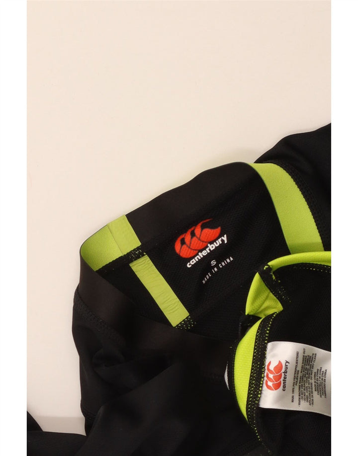 Мужская футболка Canterbury IRFU с рисунком, маленький черный полиэстер с геометрическим рисунком