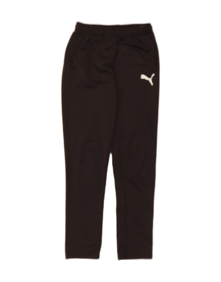 PUMA Boys Tracksuit Trousers 13-14 Years XL Black Polyester Vintage Puma and Second-Hand Puma from Messina Hembry 