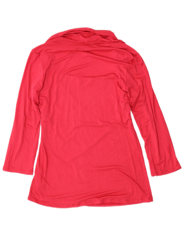Женская блузка с рукавом 3/4 Zara UK 18 XL Розовая вискоза