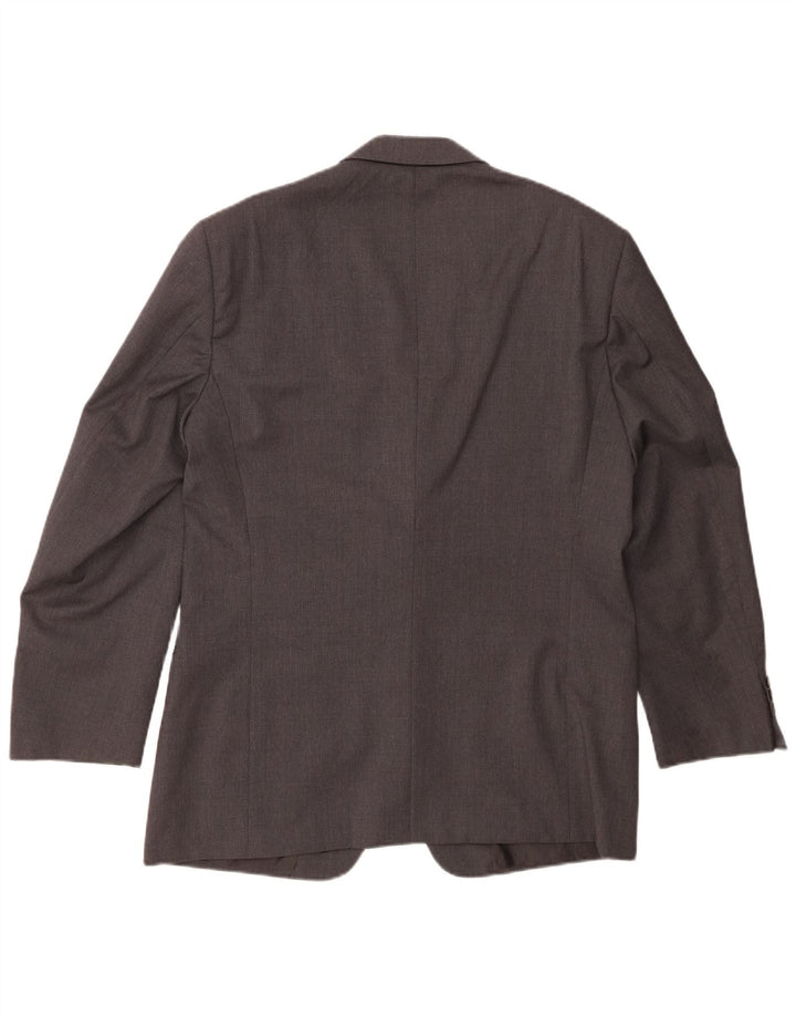 VALENTINO Mens 3 Button Blazer Jacket IT 52 XL Grey Wool