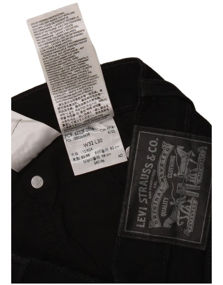 Женские узкие джинсы Levi's W32 L30, черный хлопок