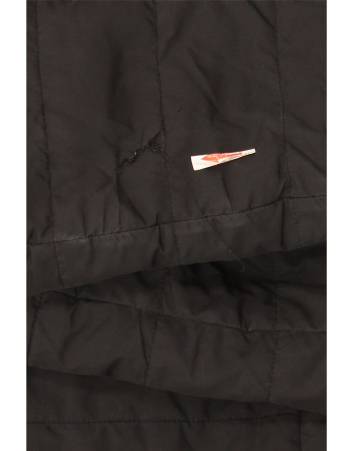 Женская двусторонняя стеганая куртка The North Face UK 14, средний черный полиэстер