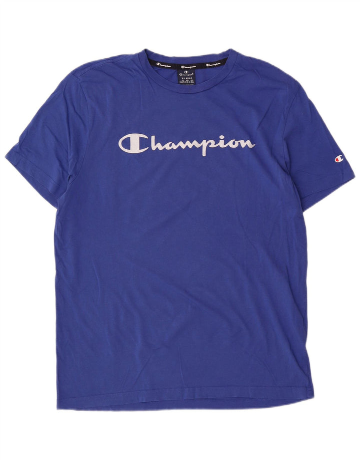 Мужская футболка с рисунком Champion Top XL, синяя