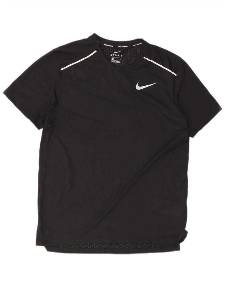 Мужская футболка Nike Dri Fit, средний черный полиэстер