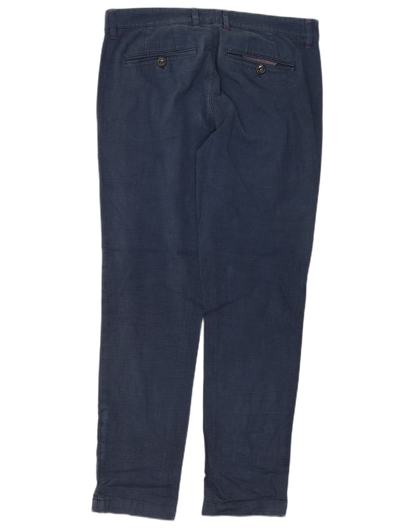 Мужские узкие брюки Ted Baker W34 L32 Темно-синие хлопковые