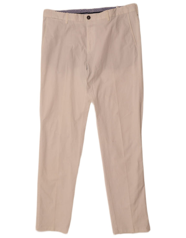 Мужские прямые брюки чинос Tommy Hilfiger IT 52 XL W36 L33 Белый хлопок