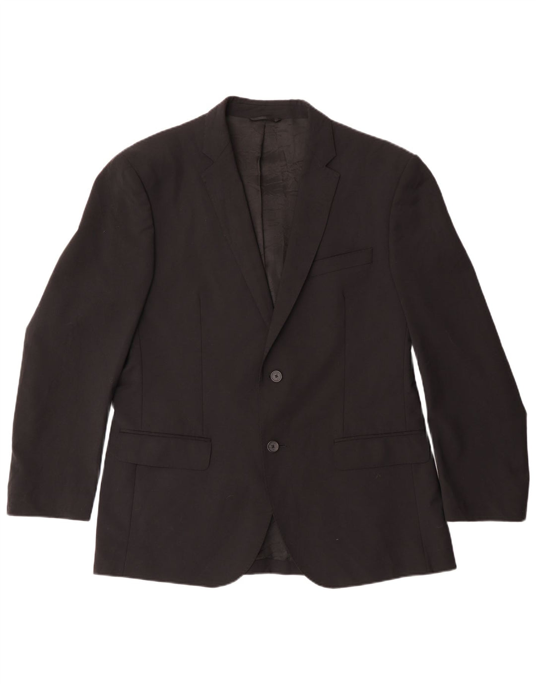 Мужской пиджак на двух пуговицах Calvin Klein IT 52 XL, черный полиэстер