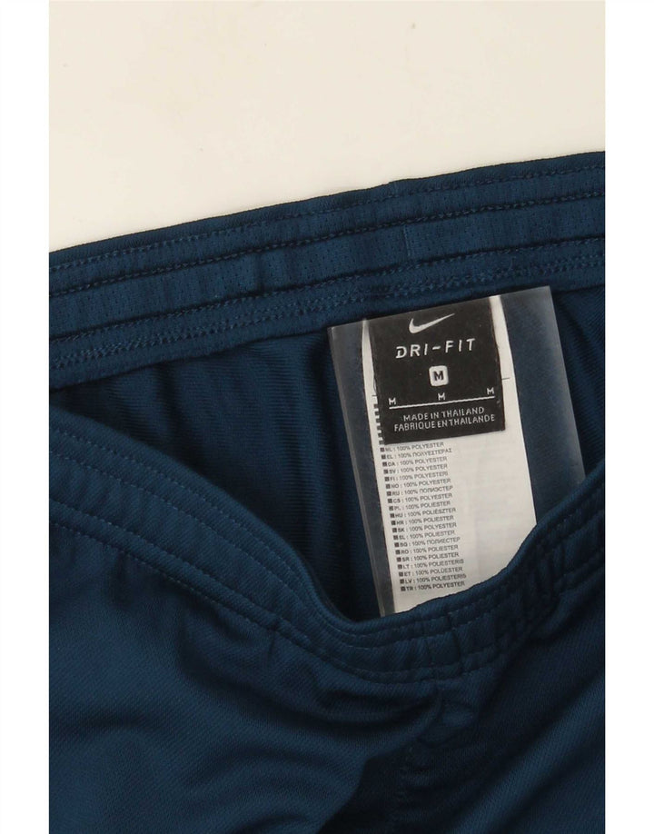Мужские спортивные брюки NIKE Dri Fit, средний синий полиэстер с цветными блоками
