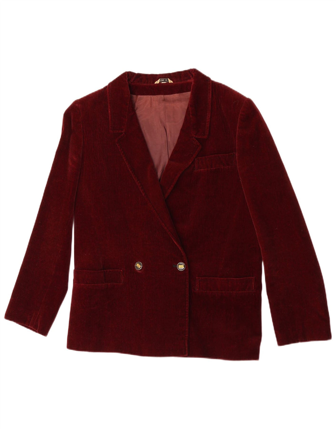 Женский двубортный пиджак Confezioni Di Lusso IT 44 Medium Burgu
