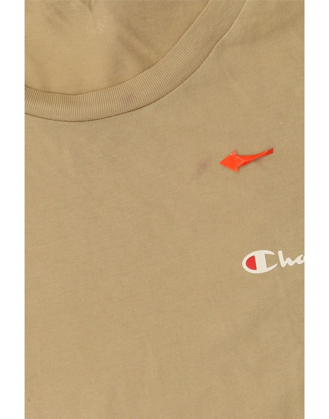 Женская футболка CHAMPION Top UK 16, большая, бежевая