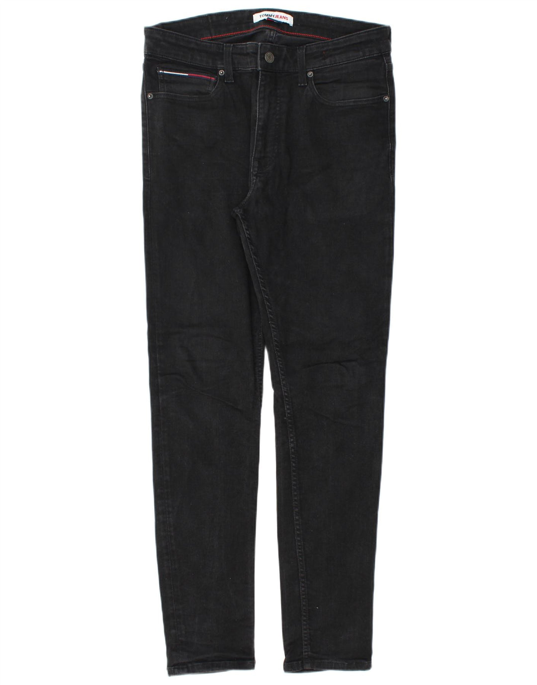 Мужские узкие джинсы Tommy Hilfiger W32 L32, черный хлопок