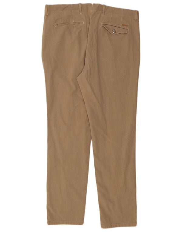 Мужские брюки-чиносы MASSIMO DUTTI Slim Fit EU 46 XL W36 L30, бежевый хлопок