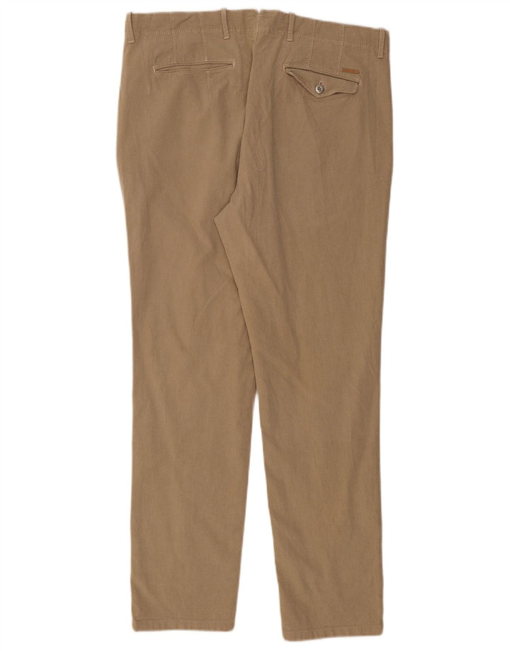 Мужские брюки-чиносы MASSIMO DUTTI Slim Fit EU 46 XL W36 L30, бежевый хлопок