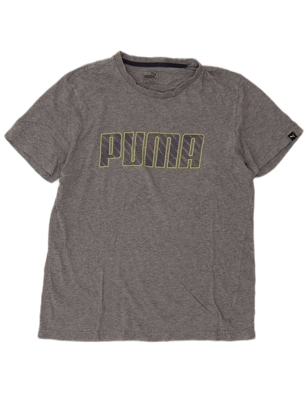 Мужская футболка с рисунком PUMA, большая, серая