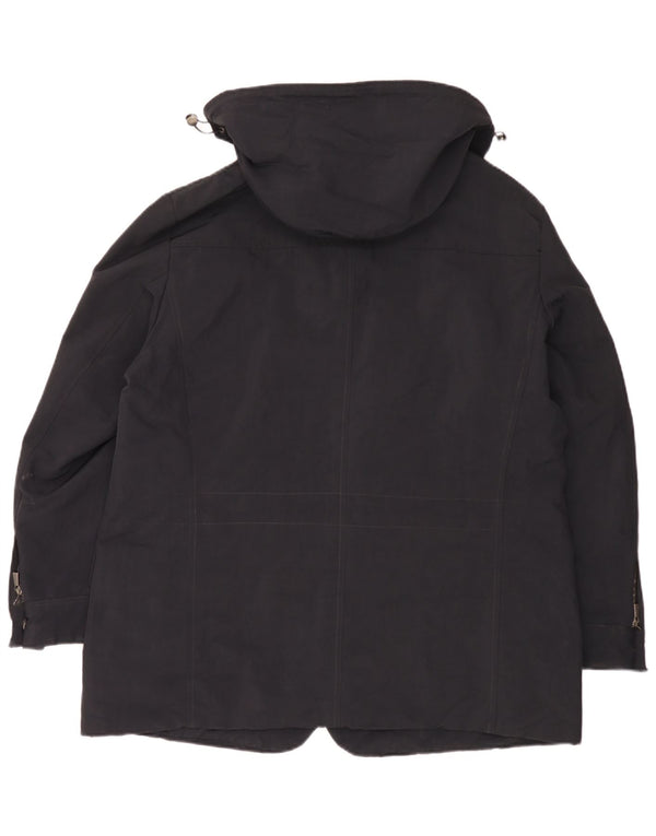 Trussardi Мужская ветровка с капюшоном IT 56 3XL Черный Полиамид