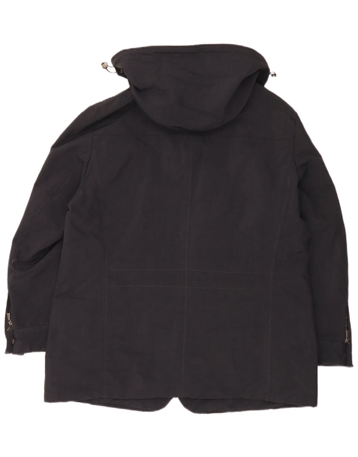 Trussardi Мужская ветровка с капюшоном IT 56 3XL Черный Полиамид