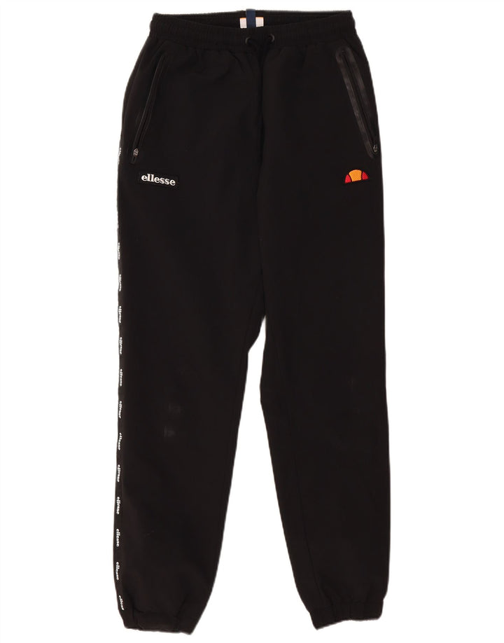 Мужские спортивные брюки Ellesse с графическим принтом, брюки для бега, маленький черный полиэстер
