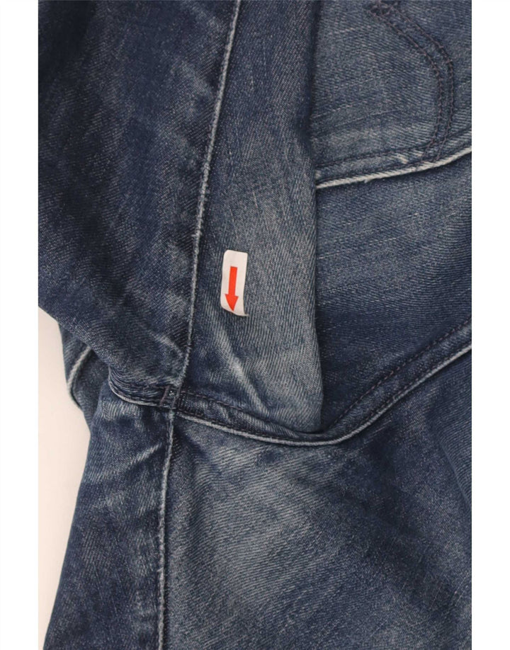 Мужские потертые прямые джинсы Levi's W33 L34, синий хлопок
