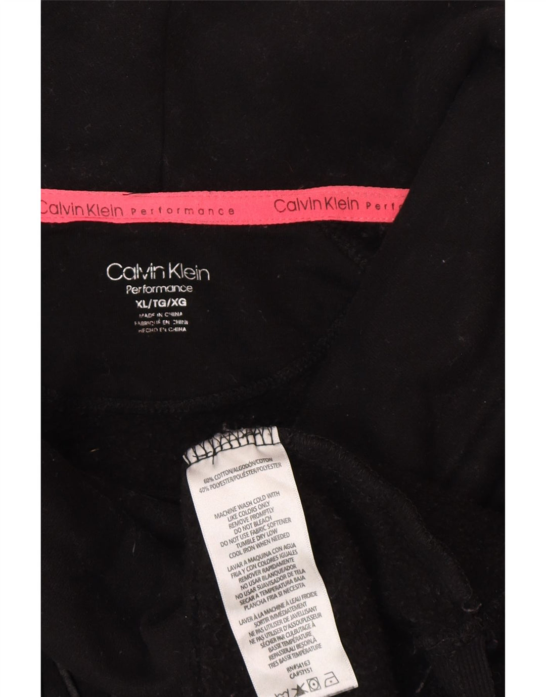 Женский свитер с рисунком Calvin Klein Performance UK 18 XL, черный