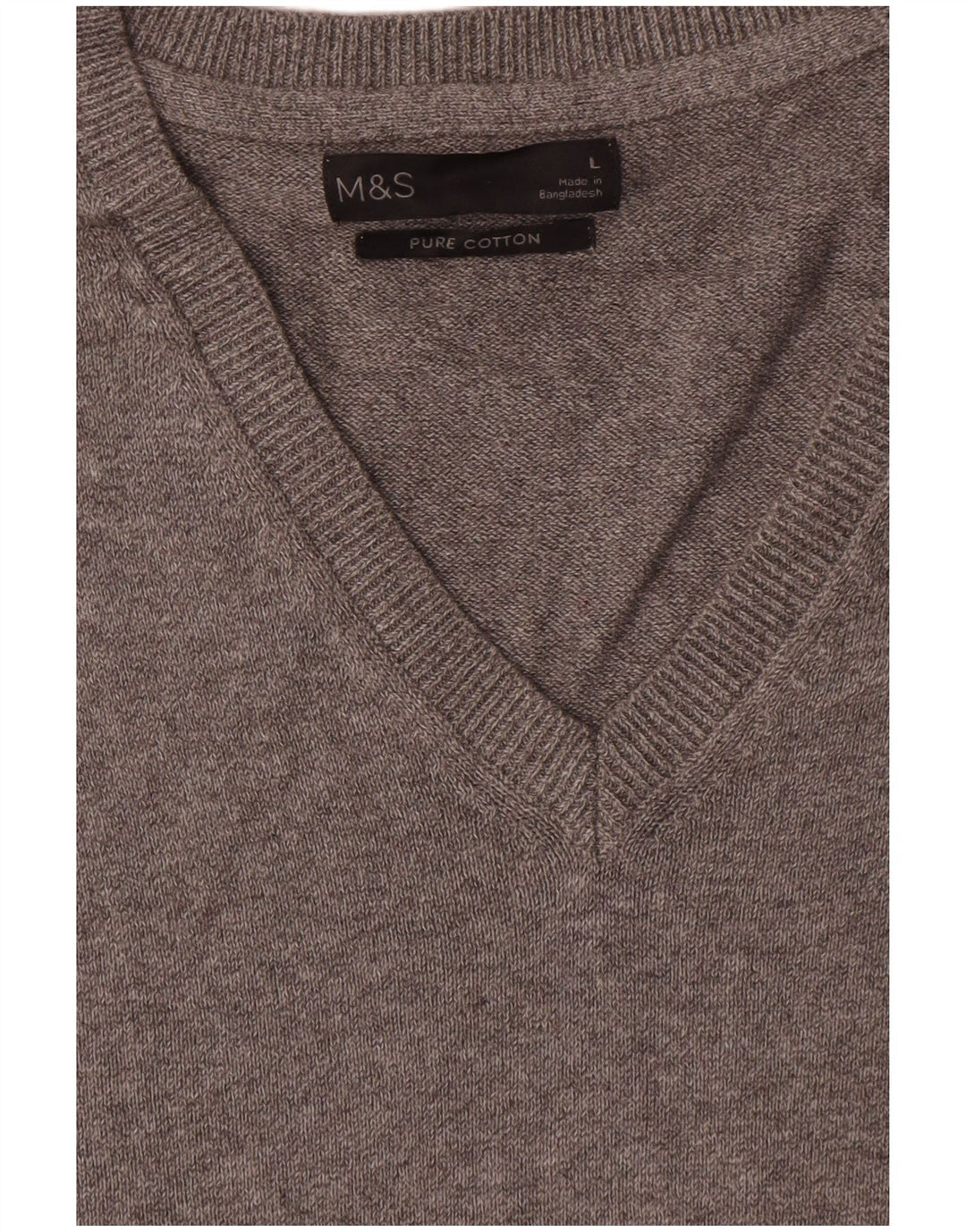 Мужская майка Marks & Spencer, большая серая хлопковая майка