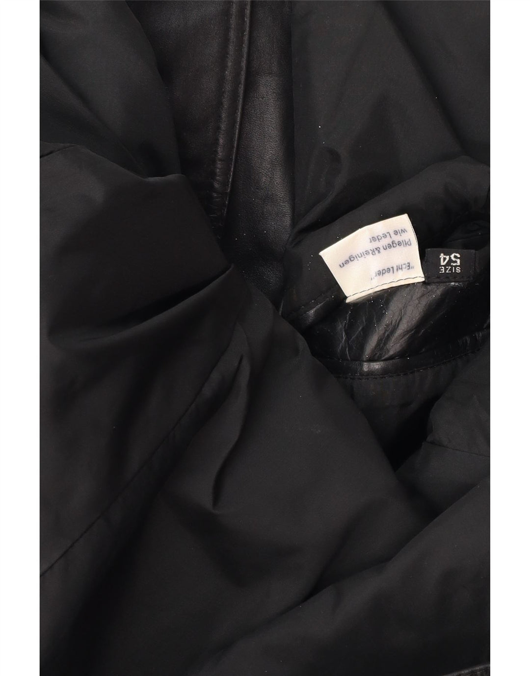 Винтажная мужская кожаная куртка UK 38, средняя черная кожаная куртка