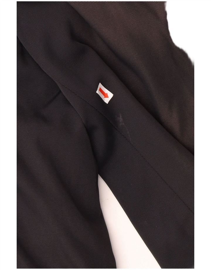 BURBERRY Мужское пальто UK 40 большое черное из полиамида Classic