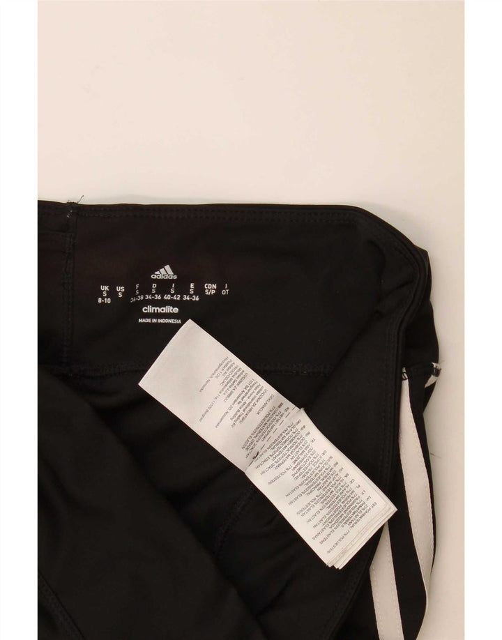Женские леггинсы Adidas Climalite UK 8/10, маленькие черные из полиэстера