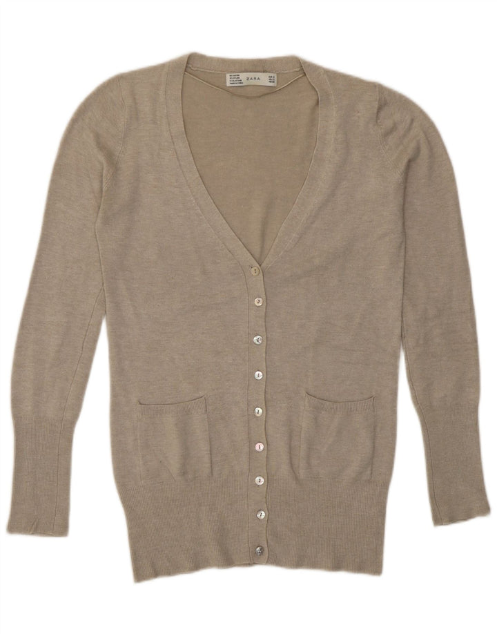 Женский кардиган Zara UK 10, маленький серый