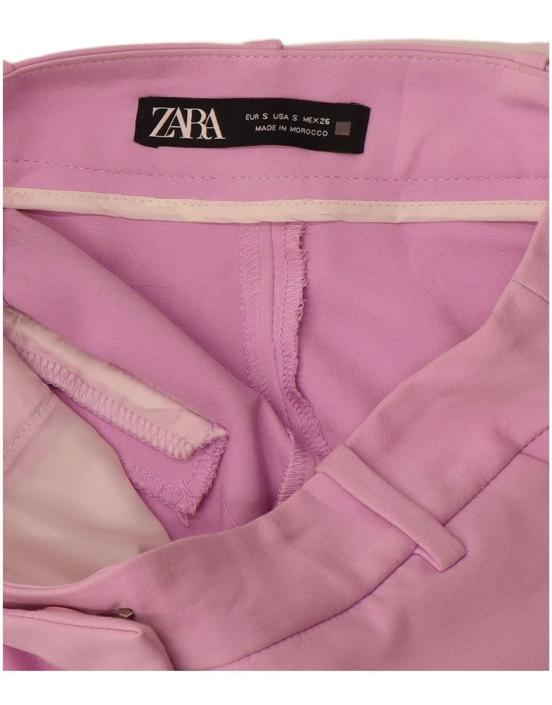 ZARA Womens Casual Shorts Small W26  Purple Cotton