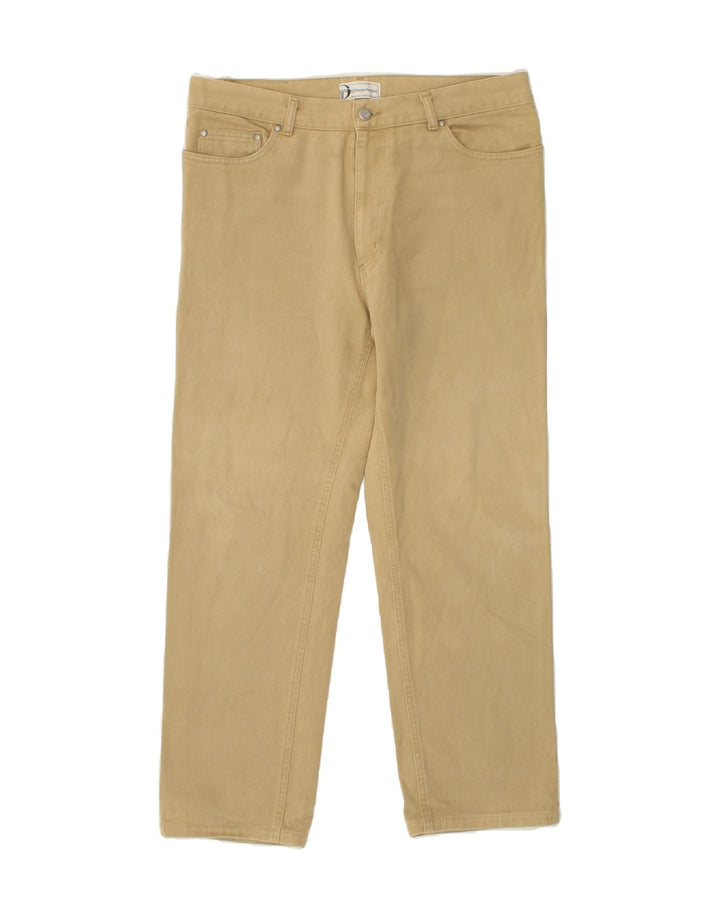 SERGIO TACCHINI Womens Straight Jeans W36 L28 Beige Vintage Sergio Tacchini and Second-Hand Sergio Tacchini from Messina Hembry 