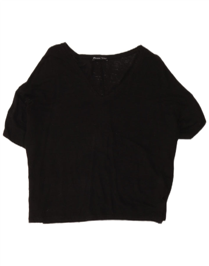 Женская блузка Zara Top UK 14, средний черный