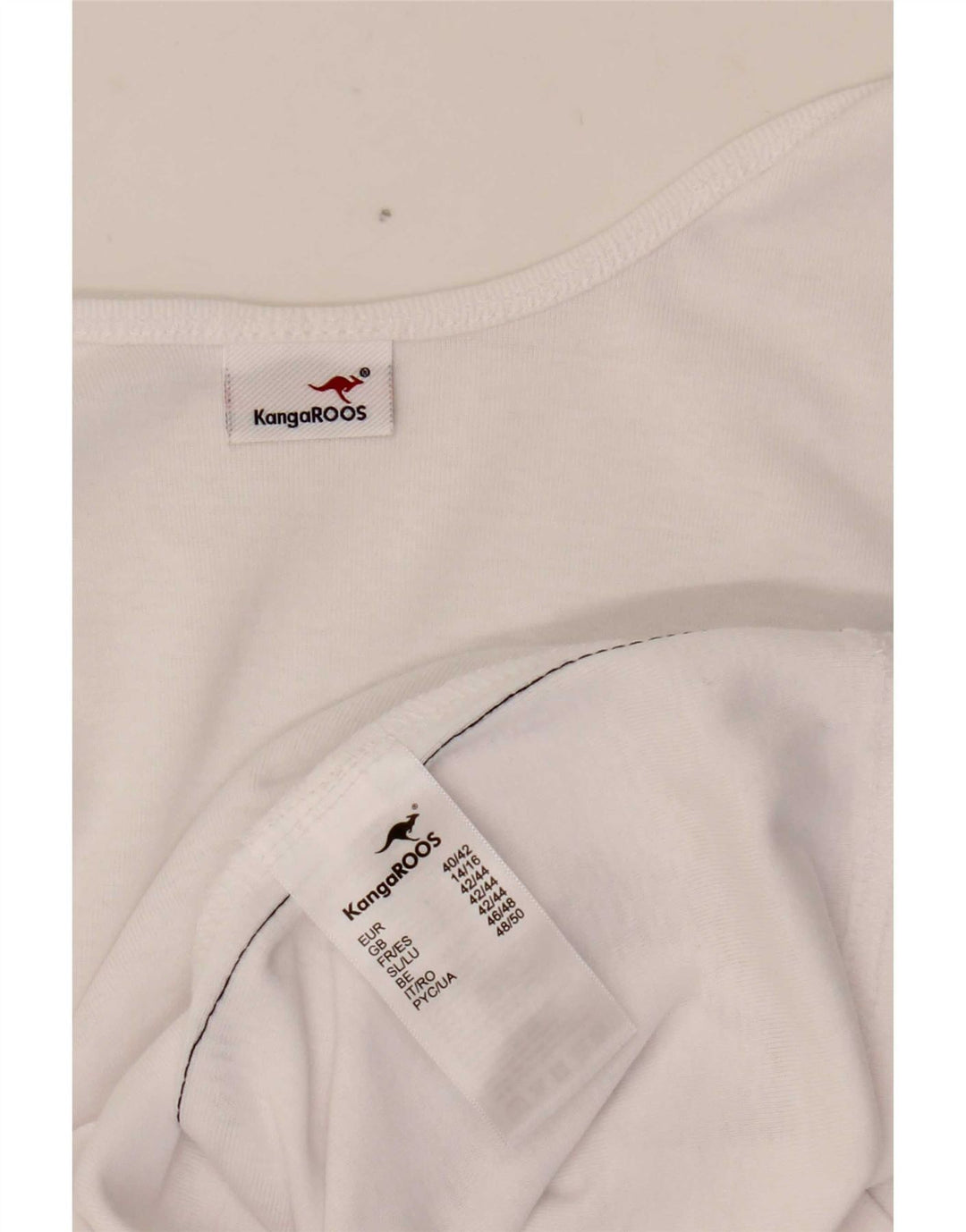 Женский жилет Kangaroos UK 14/16, большой белый хлопок