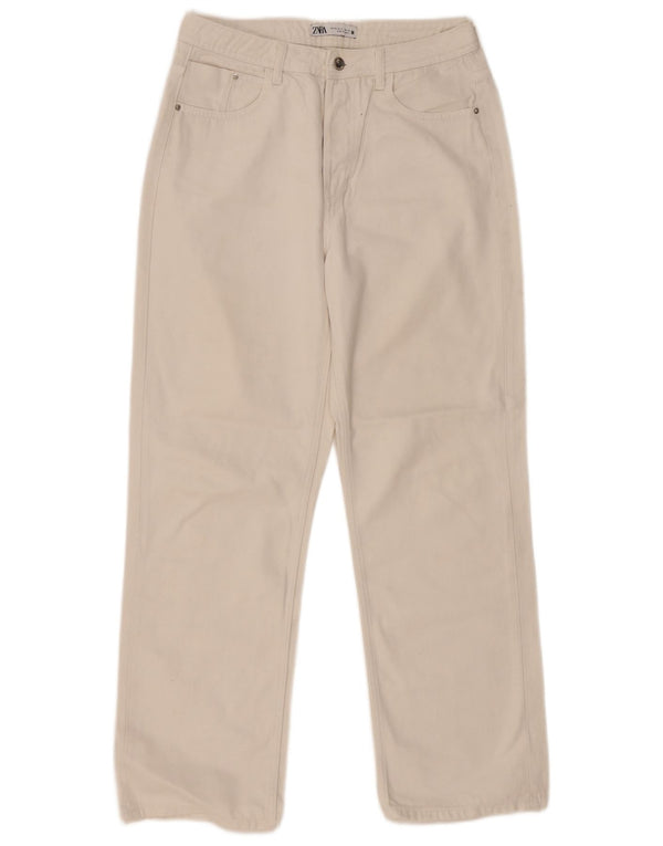 Женские прямые джинсы Zara EU 38, маленькие W28 L29, белые