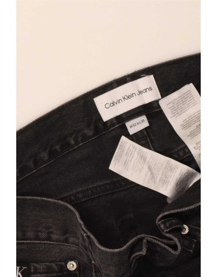 Мужские прямые джинсы Calvin Klein W32 L30, черный хлопок