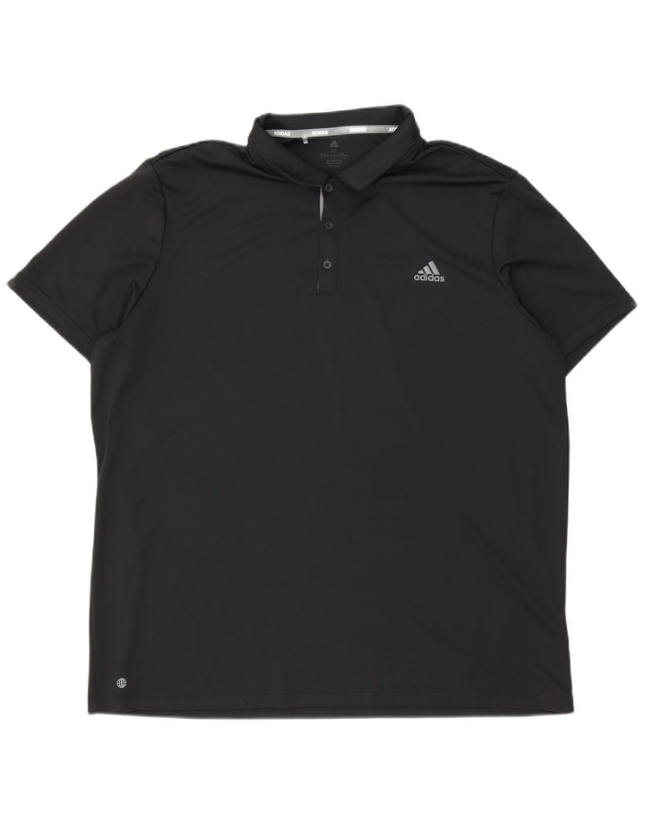 Мужская рубашка поло Adidas Aeroready 2XL, черный полиэстер
