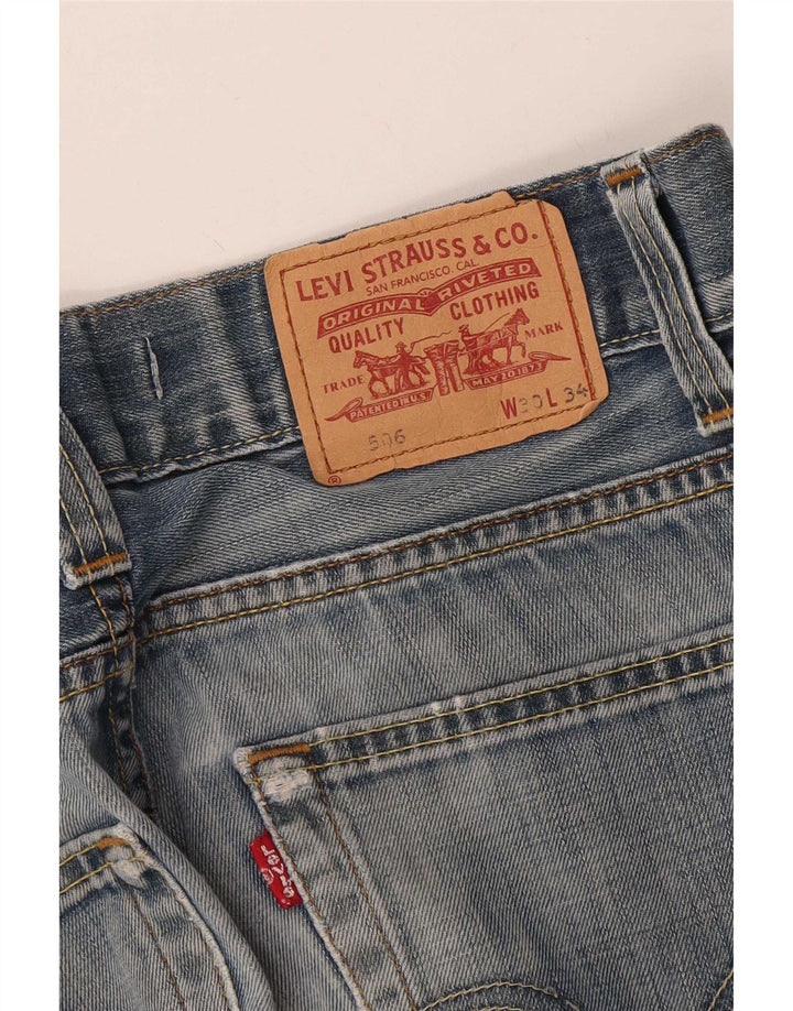 Мужские прямые джинсы Levi's 506 Standard Fit W30 L34 синие
