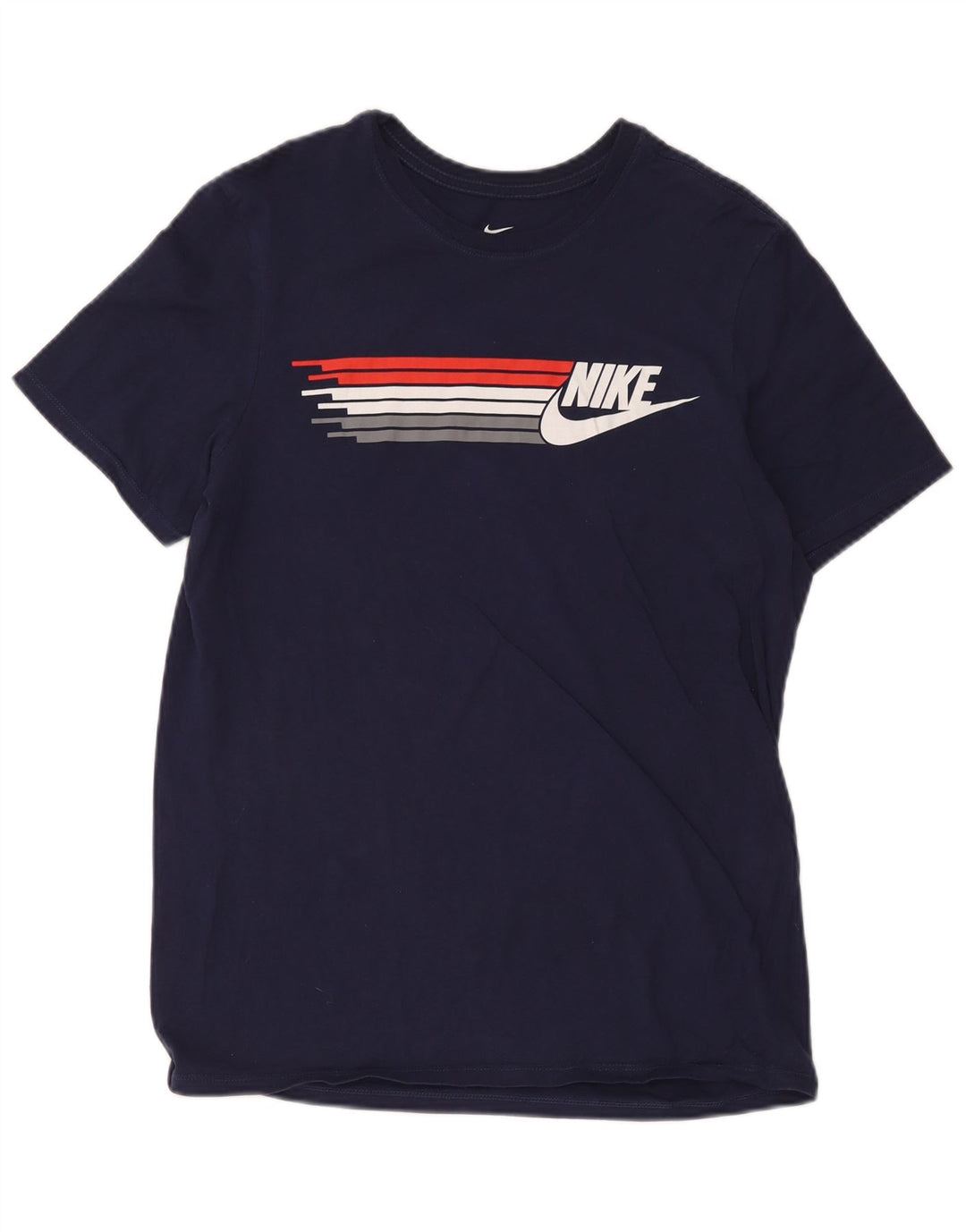 Мужская футболка с графическим вырезом Nike Athletic Cut, средний темно-синий